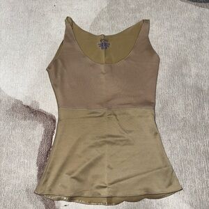 Nude Sleeveless Top